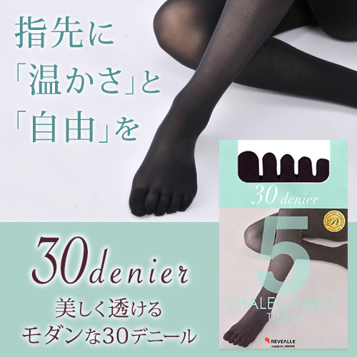 5本指タイツ 30デニール